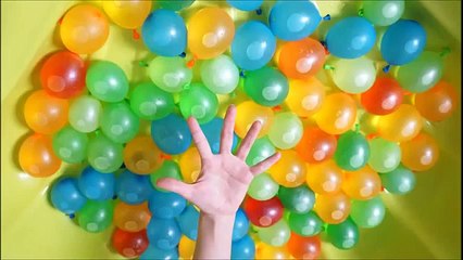 TOP Learn Colours Wet Balloons Compilation 15 Minutes Balloon Finger Nursery Rhymes Collection