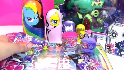 МЛП Мой маленький пони гривой 6 игрушки сюрприз матрешки! Пользовательские МЛП игрушки для детей видео