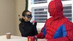 VENOM vs CATWOMAN vs SPIDERMAN Fruit Loops Breakfast Cereal Challenge Superhero Kids