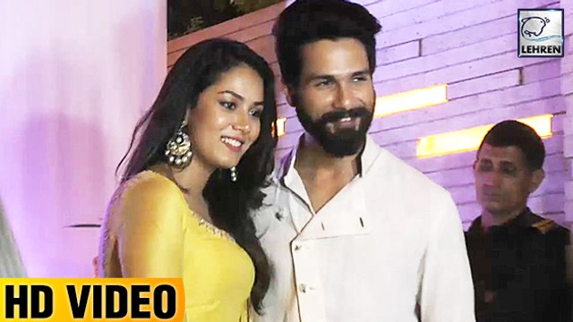 Shahid Kapoor & Mira Rajput Hold Hands At Mandana Karimi's Wedding Reception | Bigg Boss | LehrenTV