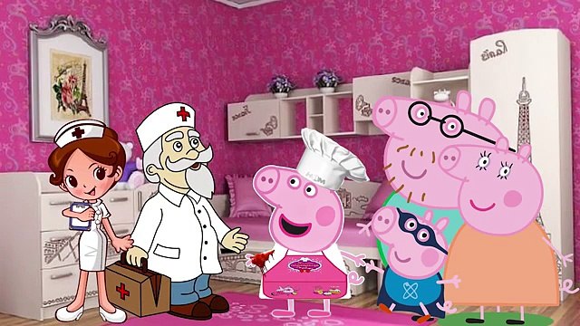 Свинка Пеппа поранилась ножом Врач ставит укол Свинке Пеппе Новые серии на канале Малышка Peppa Pig