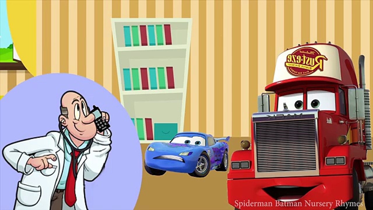 DISNEY CARS FIVE LITTLE MONKEYS JUMPING ON THE BED NURSERY RHYMES 5 LITTLE MONKEYS BABY