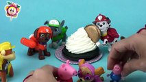 PEPPA PIG, la PATRULLA CANINA y la tarta sorpresa de George Cumpleaños Peppa y Paw Patrol español