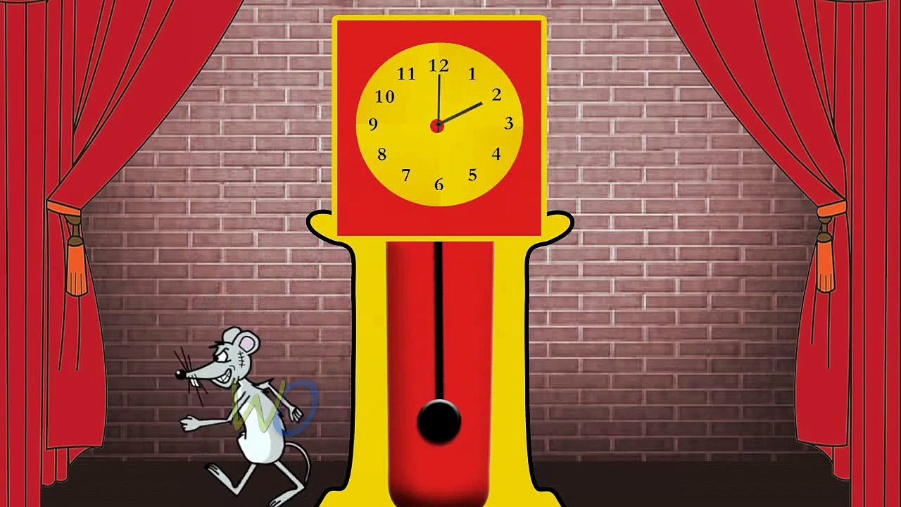 Hickory Dickory Dock Nursery Rhymes | Cartoon Animation Rhymes | Kids Songs For Children