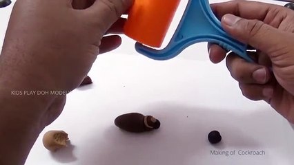 Clay Modeling of Cockroach | Oggy And The Cockroaches Cartoon | Learn Insects