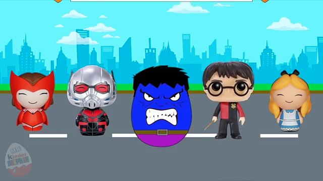 Халк Цвета Радуги Яйца | Свинка Пеппа Спанч Боб Матер | Киндер Сюрприз Яйца #Анимация