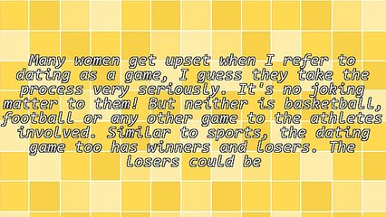 4 Tips for Playing The Dating Game