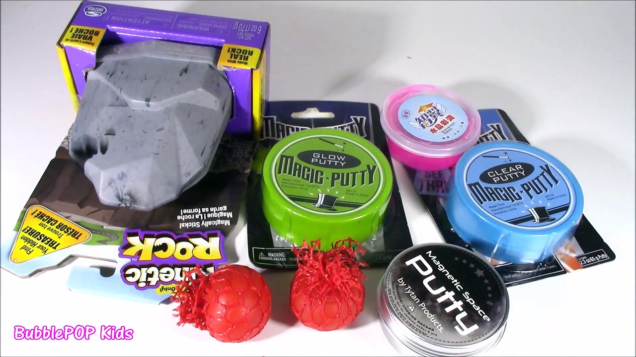 Cutting OPEN Squishy Mini Mesh STRESS BALLS! Clear, Glow, Magnetic PUTTY! Kinetic ROCK! New SLIME!