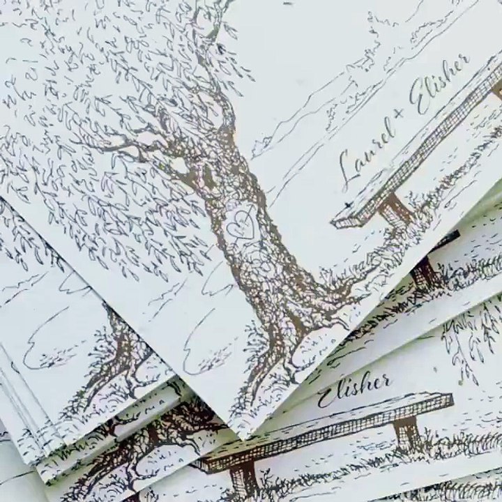 All in One Wedding Invitaion- Foreverfiances