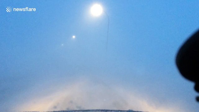 Canadian blizzard brings whiteout conditions on the roads