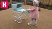 Королевская коляска для куклы Baby Born  Катя купила коляску для Беби борн Эмили Silver Cross pram новые серии видео