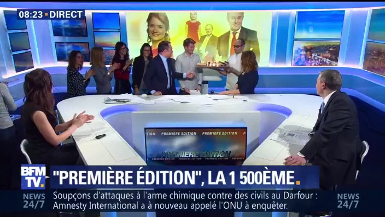 1500 matinales passées ensemble…. Ça valait bien un gâteau pour Pascale de la Tour du Pin et Christophe Delay