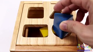 Learning Colors Shapes & Sizes with Wooden Box Toys dvaefgwe4