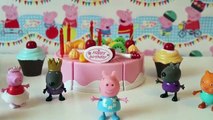 Peppa Pig Birthday Party Toys Episode - Peppa Pig Cake & Presents - Peppa Pig Toy English