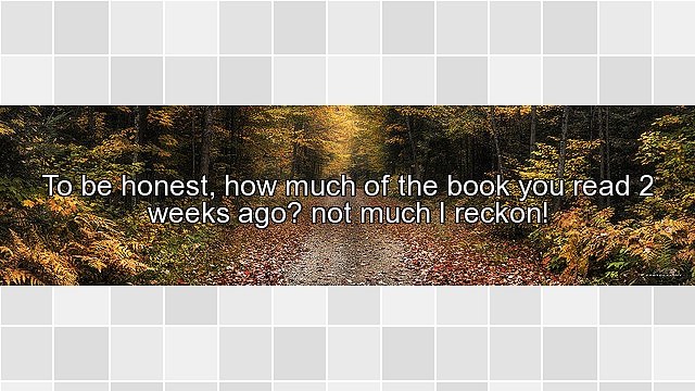 Have You Read So Much That It Seems Like You Will Have Info Running Out Through Your Ears?