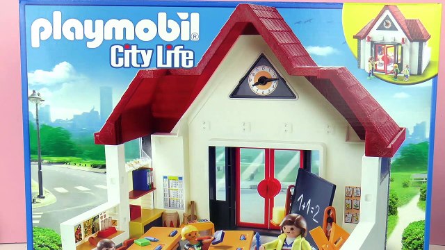 PLAYMOBIL CITY LIFE SCHOOL - School House Unboxing | Construction 6865