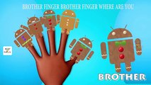 ♫ Finger Family Song - Gingerbread Man - Nursery Rhymes - Daddy Finger Binkie TV ♫