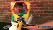 Pie Face Challenge Whip Cream in the face Family Fun Game for Kids Egg Surprise Toys