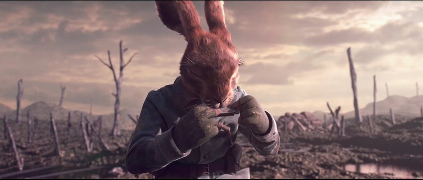 Court Métrage en 3D : Des lapins soldats de la 1ère Guerre Mondiale