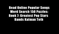Read Online Popular Songs Word Search 150 Puzzles: Book 7: Greatest Pop Stars   Bands Kalman Toth