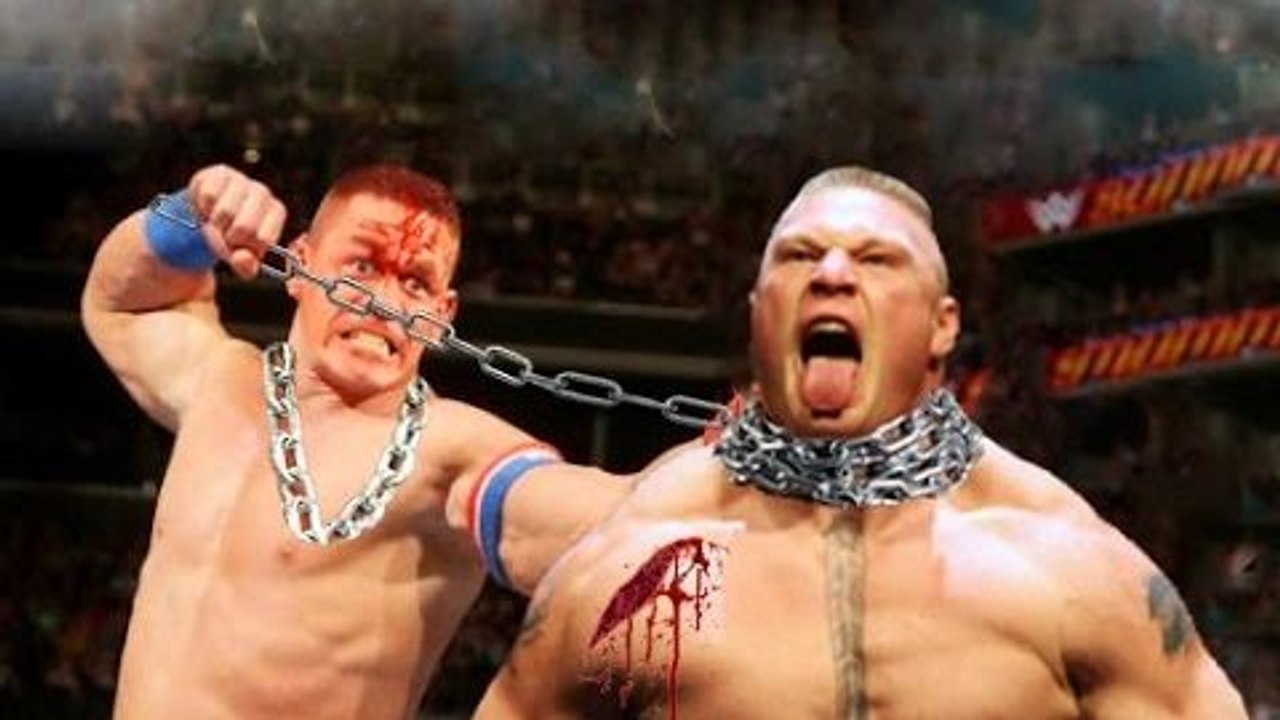 john cena vs brock lesnar HD