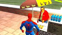 CARS : SpiderMan drive a BLACK MCQUEEN CARS! Spider Nursery Rhymes (Songs for Kids Compila
