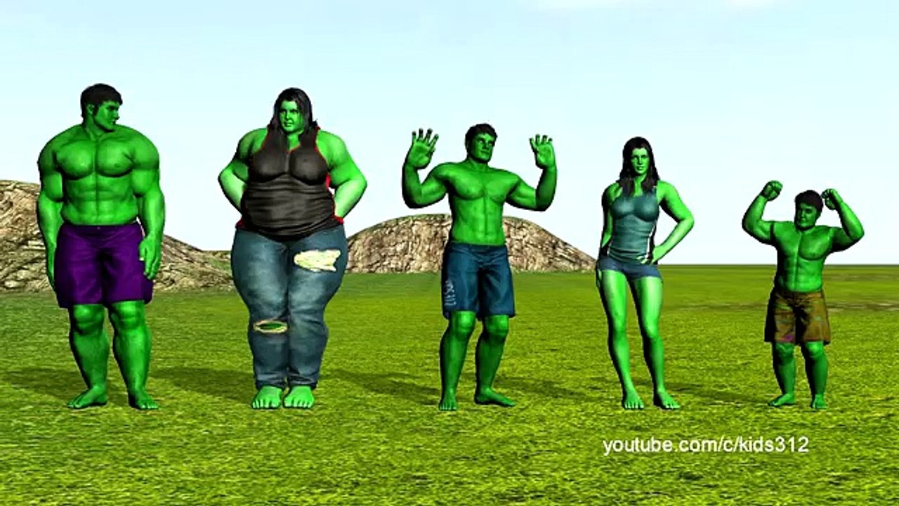 Hulk Spiderman Finger Family Song NEW collection