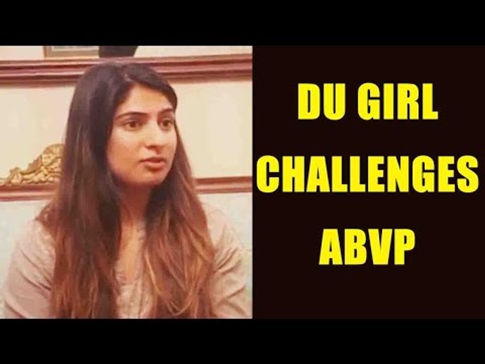 Ramjas violence row: Gurmehar Kaur challenges ABVP: Watch video | Oneindia News