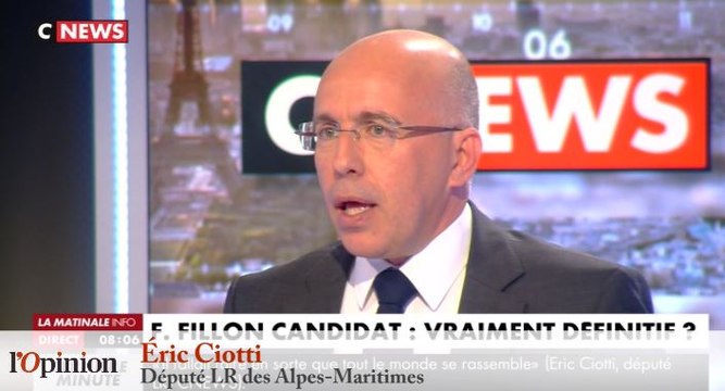 Éric Ciotti : «Ce que François Fillon a subi est terrifiant»