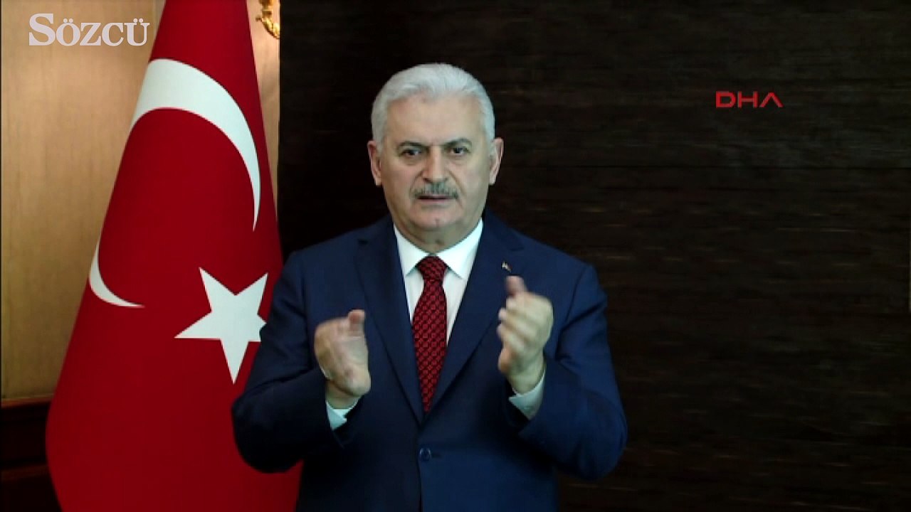 Başbakan Yıldırım'dan işaret diliyle 'Evet'