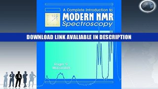 eBook Free A Complete Introduction to Modern NMR Spectroscopy Free Online