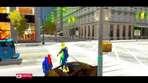 COLORS SPIDERMAN & COLORS FIRE TRUCK In Trouble! Nursery Rhymes Songs for Children with Ac