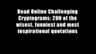 Read Online Challenging Cryptograms: 200 of the wisest, funniest and most inspirational quotations