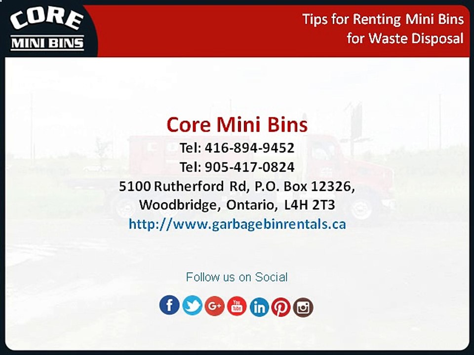 Tips for Renting Mini Bins for Waste Disposal
