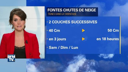 Avalanche à Tignes: près d'un mètre de neige est tombé en quatre jours