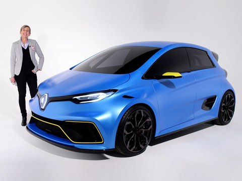 A bord de la Renault Zoé e-Sport Concept (2017)