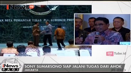 Sony Sumarsono Siap Jalani Tugas dari Ahok