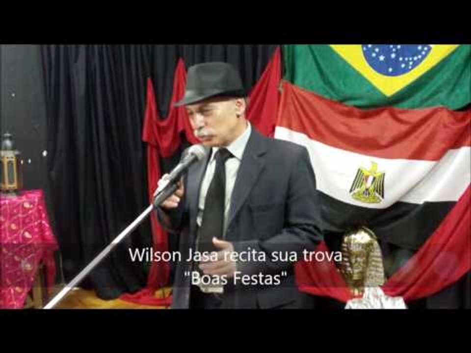 #55 Wilson Jasa recita sua trova 'Boas Festas' no Café com Poesia em 17-12-2016