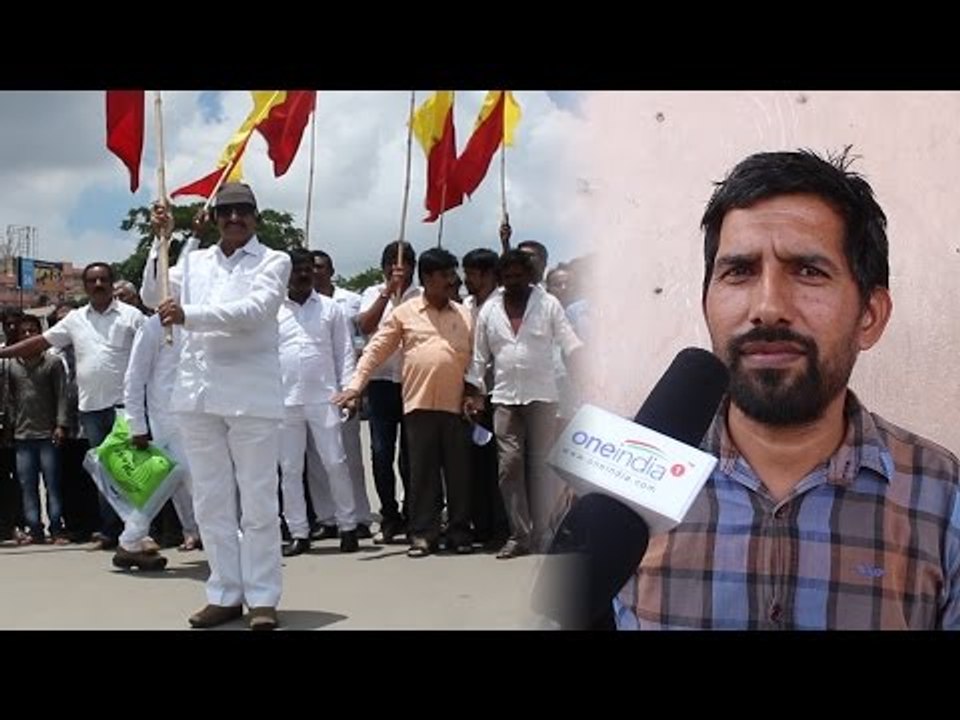 BMTC strike : Vatal Nagaraj protest against Government