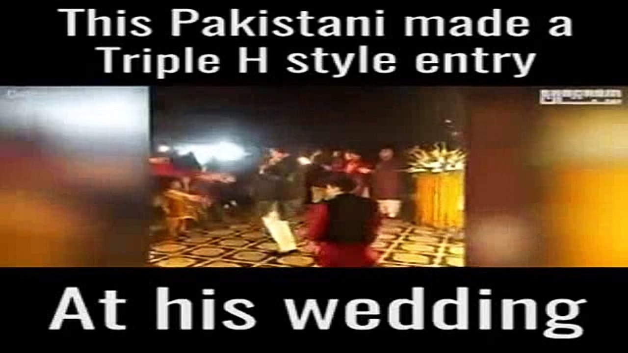 This Pakistani Groom Did A Triple-H Themed Entrance On His Wedding And It Shocked Triple-H Himself!