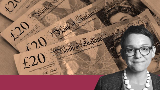 Sterling sinks while dollar rises
