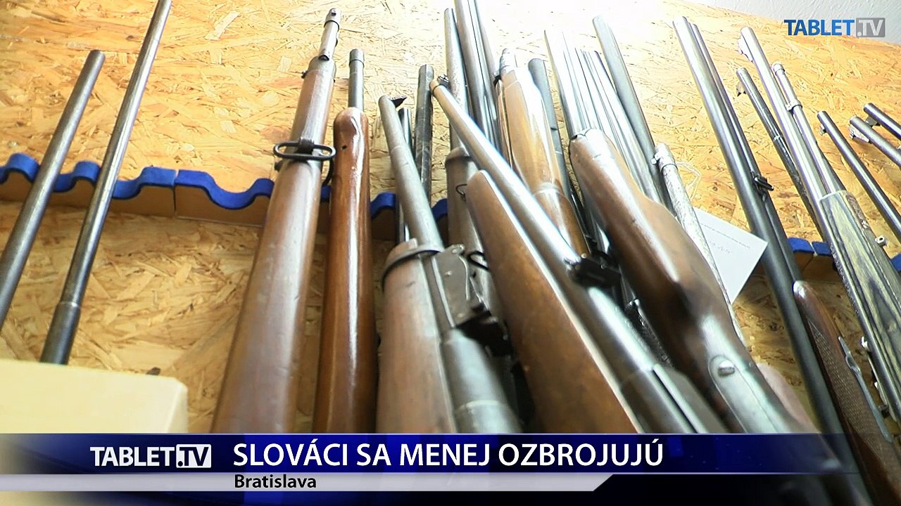 Slováci majú v legálnej držbe viac ako 300 tisíc kusov zbraní