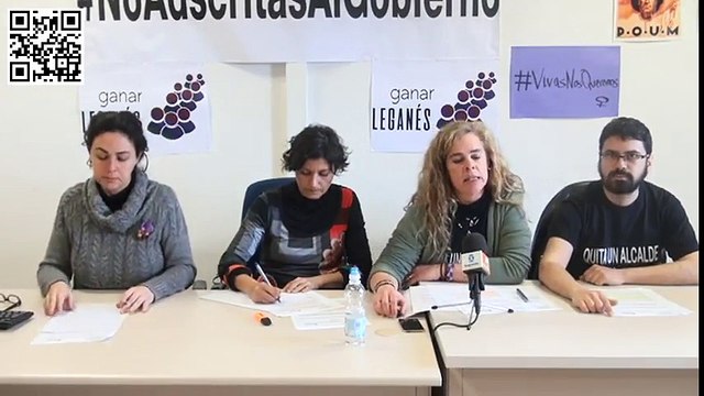 Rueda de prensa de cuatro concejales no adscritos del Ayuntamiento de Leganés