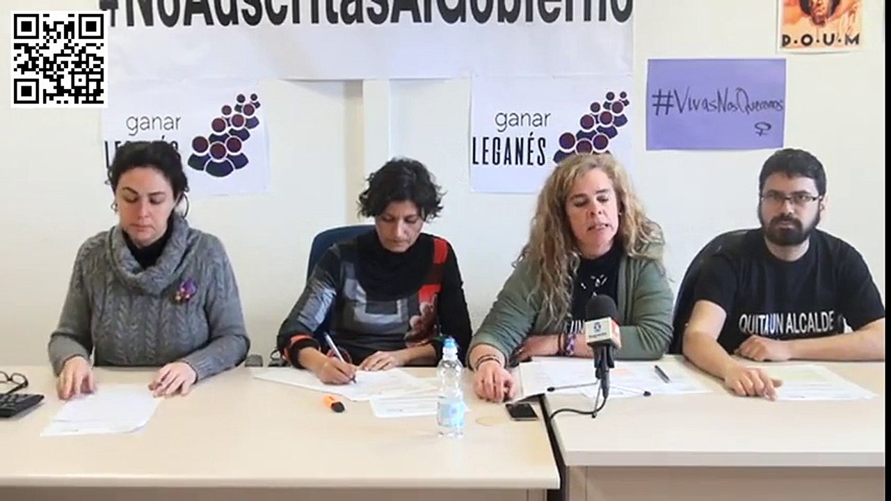 Rueda de prensa de cuatro concejales no adscritos del Ayuntamiento de Leganés