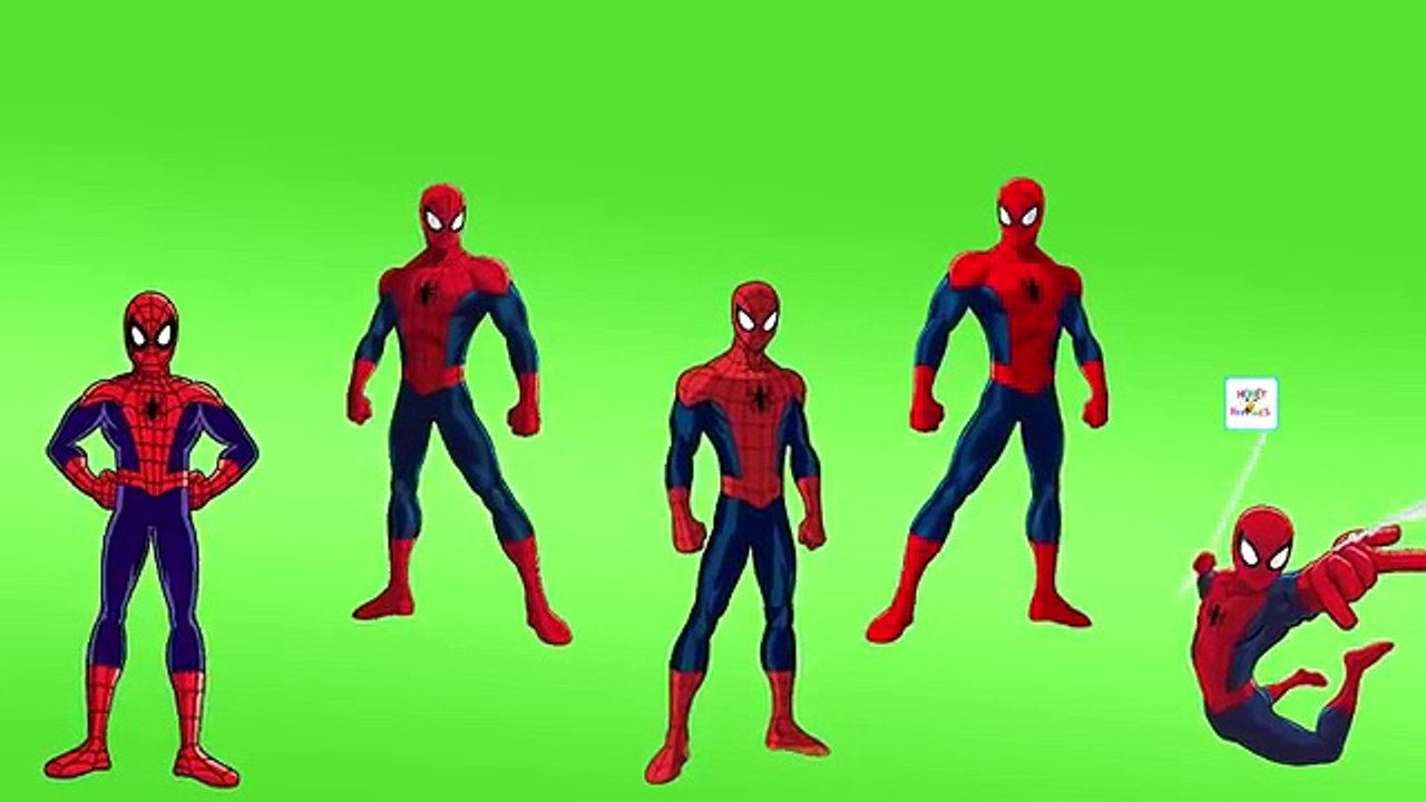 Superhéroe Hulk Spiderman Ironman De Batman A Los Bebés Pequeños Dedo De La Familia De Las Canciones De Canciones Infantiles L