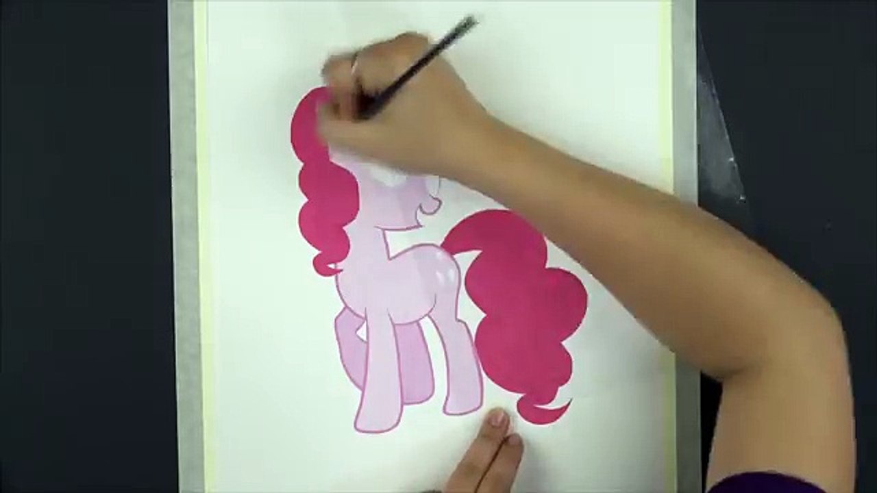 Скорость рисования Пинки Пай Мой маленький пони акварельной живописи