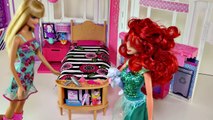 Barbies Glam Getaway House Disney Princess Ariel Transforming Barbie Doll Playset On-The-
