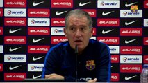 Les declaracions d’Andreu Plaza i els jugadors del FC Barcelona Lassa abans d’afrontar la Copa d’Espanya de futbol sala