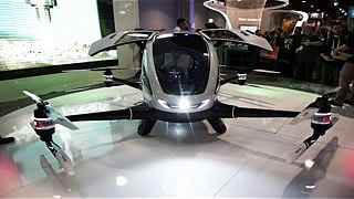 EHang 184 MegaDrone - Worlds First Self Driving Taxi Car_xvid