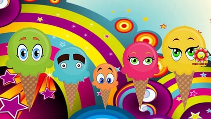 Skeleton Dinosaur Ice Cream Finger Family Rhyme | Kids Nursery Rhymes | Funny Colors Skele